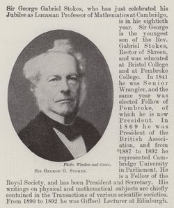 Sir George G Stokes av English Photographer