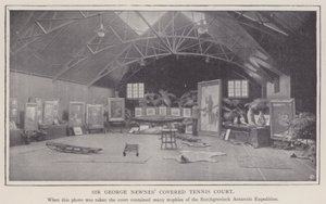 Sir George Newnes#39; overbygde tennisbane (s/h-bilde) av English Photographer