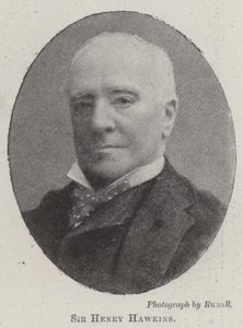 Sir Henry Hawkins av English Photographer