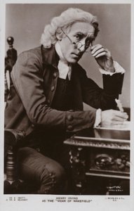 Sir Henry Irving , engelsk sceneskuespiller av English Photographer