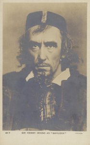 Sir Henry Irving , engelsk sceneskuespiller av English Photographer