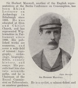 Sir Herbert Maxwell av English Photographer