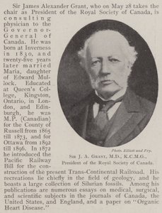 Sir JA Grant, MD, KCMG, president i Royal Society of Canada av English Photographer