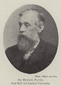 Sir Michael Foster, ny MP for London University av English Photographer