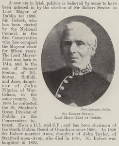 Sir Robert Sexton, Lord Mayor-Elect i Dublin av English Photographer