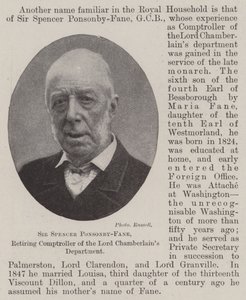 Sir Spencer Ponsonby-Fane, pensjonerende kontrollør ved Lord Chamberlains Department av English Photographer