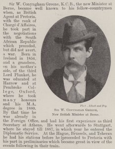 Sir W Conyngham Greene, ny britisk minister i Berne av English Photographer