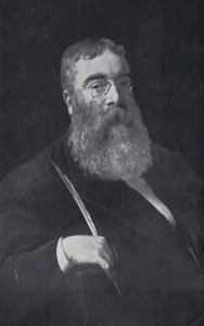 Sir Walter Besant (s/hvitt bilde) av English Photographer