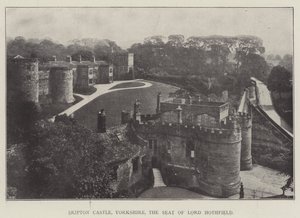 Skipton Castle, Yorkshire, setet til Lord Hothfield av English Photographer