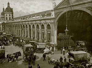 Smithfield Market, London: Early Morning (s/hvitt-bilde) av English Photographer