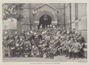 Soldiers of the Queen, en jubileumsgruppe av kolonialer av English Photographer