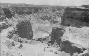 Sør-Afrika: Open Workings, Kimberley (s/hvitt-bilde) av English Photographer