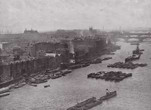 South Bank of Themsen, fra Tower Bridge av English Photographer