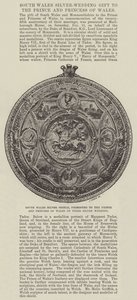 South Wales Silver Shield, presentert for prinsen og prinsessen av Wales på deres sølvbryllup av English Photographer