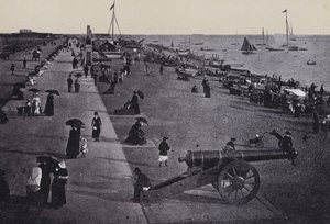 Southsea Beach (s/hvitt bilde) av English Photographer