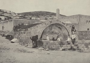 St Marys Well, eller Jomfrufontenen, Nasaret, et sted som ofte besøkes av Maria, vår Herres mor av English Photographer