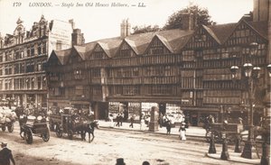 Staple Inn Old Houses i Holborn av English Photographer
