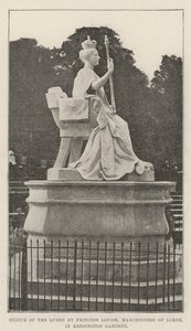 Statue av dronningen av prinsesse Louise, Marchioness of Lorne, i Kensington Gardens av English Photographer