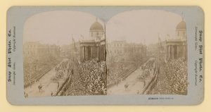 Stereoskopisk trykk av dronning Victorias diamantjubileum, 28. juni 1897 av English Photographer