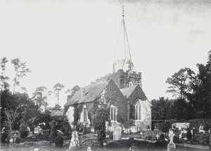 Stoke Poges Church (s/hvitt bilde) av English Photographer