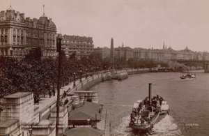 Thames Embankment fra Hungerford Bridge av English Photographer