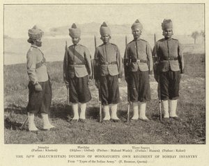 Den 24. (Balochistan) hertuginne av Connaughts eget regiment av Bombay Infantry av English Photographer