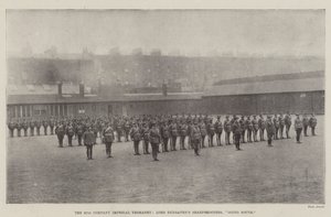 The 67th Company Imperial Yeomanry, Lord Dunravens Sharpshooters, går sørover av English Photographer