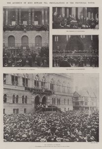 Tiltredelsen av kong Edward VII, proklamasjoner i provinsbyene