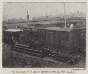 Ulykken ved St Johns Station, South-Eastern Railway av English Photographer