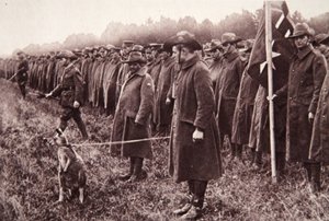 Anzac-anmeldelsen på Salisbury Plain: en australsk maskot, illustrasjon fra The Illustrated War News, 27. september 1916 (sepia-bilde) av English Photographer