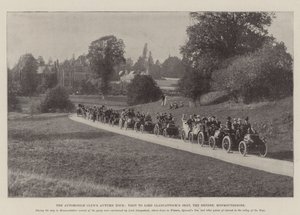 Automobile Clubs Autumn Tour, besøk til Lord Llangattocks Seat, Hendre, Monmouthshire av English Photographer