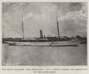 Benin-katastrofen, Steam-Ship Ivy, som bar ekspedisjonen oppover elven Benin av English Photographer