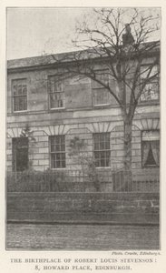 Fødestedet til Robert Louis Stevenson, 8, Howard Place, Edinburgh av English Photographer