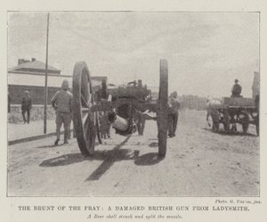 The Brunt of the Fray, en skadet britisk pistol fra Ladysmith av English Photographer