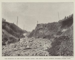 The Bursting of the Stour Valley Canal, Empty Reach ser mot Dudley Port av English Photographer