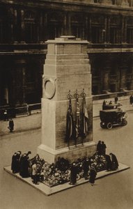 The Cenotaph, Whitehall, London (s/hvitt bilde) av English Photographer