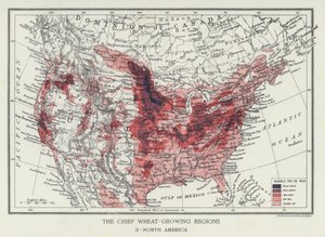 De viktigste hveteproduserende regionene i Nord-Amerika (bilde) av English Photographer
