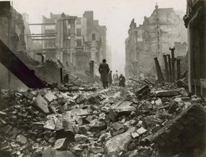 City of London etter et bombeangrep av English Photographer