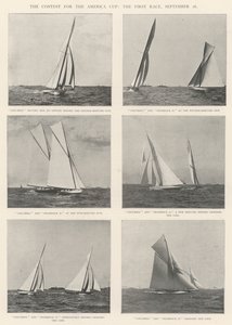 Konkurransen om America Cup, det første løpet, 26. september