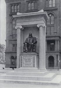 Cooper Institute and Monument, New York (s/hvitt bilde) av English Photographer