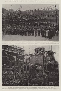 Kroningsprosesjonen, scener i Parliament Street og Whitehall