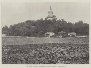 Krisen i Kina, Emperors Garden og Lotus Lake, Peking av English Photographer