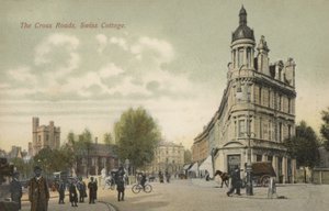 The Cross Roads, Swiss Cottage, London (fargebilde) av English Photographer
