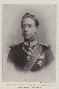 Kronprinsen av Tyskland, som oppnår sitt juridiske flertall 6. mai av English Photographer
