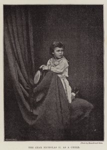 Tsaren Nicholas II som barn av English Photographer