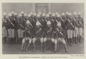 The Defense of Mafeking, Group of Cape Mounted Police av English Photographer