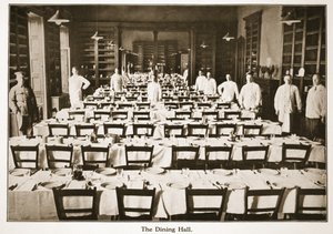 The Dining Hall, Donington Hall, illustrasjon fra tyske fanger i Storbritannia (fotogravyr) av English Photographer