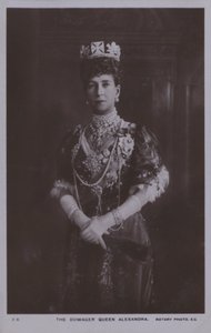 Enkedronningen Alexandra (s/hvitt bilde) av English Photographer