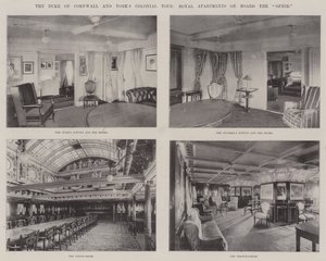 The Duke of Cornwall og Yorks Colonial Tour, Royal Apartments ombord på Ophir