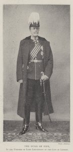 The Duke of Fife, i uniformen til Lord Lieutenant of City of London av English Photographer